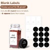 6Pcs 4oz Glass Spice Jars with Shaker Lids and 21 Labels, Empty Spice Containers for Kitchen Seasoning - 2 of 4