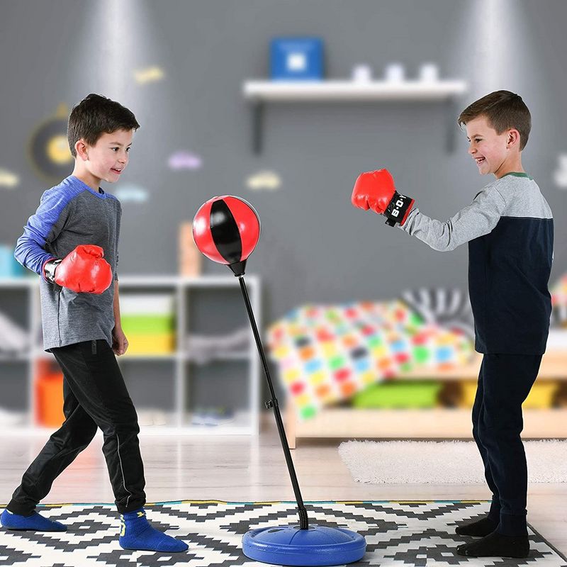 Kids Boxing Set - Kids Boxing Gloves and Punching Bag - Kids Punching Bag with Adjustable Stand & Pump - Play22USA, 3 of 10