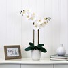 Nearly Natural 26-in Artificial Double Orchid Phalaenopsis with Decorative Vase (Real Touch) - 4 of 4