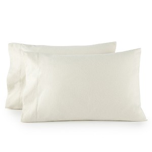 Whisper Organics Organic Cotton Flannel Pillowcase Set – Ultra Soft, Cozy & GOTS-Certified - 1 of 4