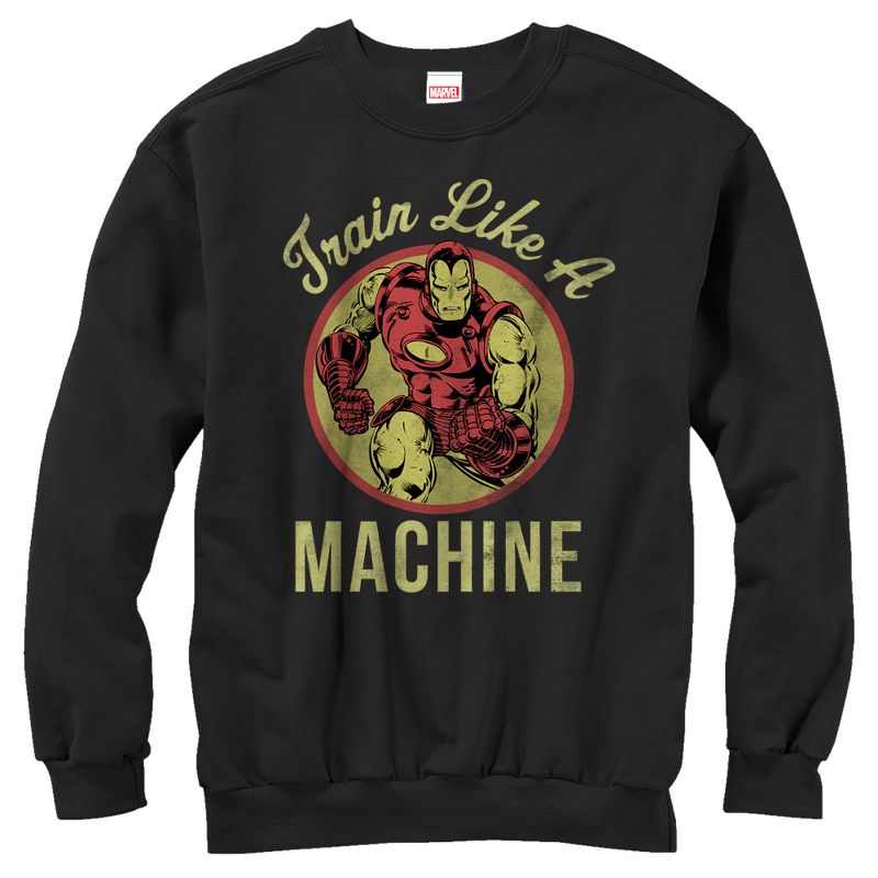 Women's Marvel Iron Man Train Like a Machine Sweatshirt, 1 of 4