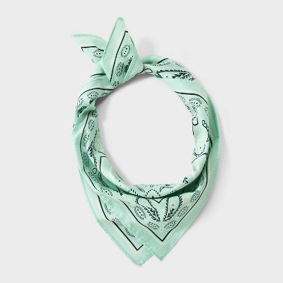 Women's Bandana Scarves - Universal Thread™ Mint Green