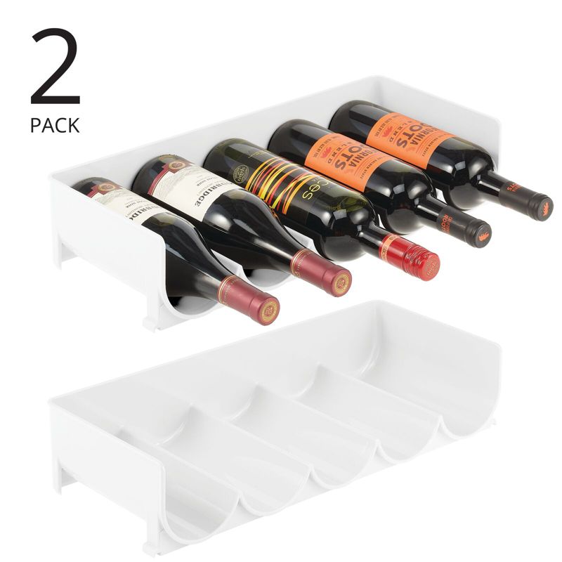 mDesign Water Bottle / Wine Rack Storage Organizer, 2 of 8