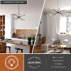 VAXCEL Gresham 10 Light Gold Brass and Black Mid-Century Modern Chandelier Adjustable Arms - 3 of 4