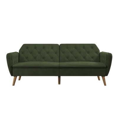 Tallulah Memory Foam Futon and Sofa Bed Green - Novogratz