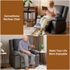 Oversized Wide Power Lift Recliner Chair,Heat and Massage, Adjustable Back and Legs,PU Leather for The Elderly and People with Mobility impaired - 4 of 4