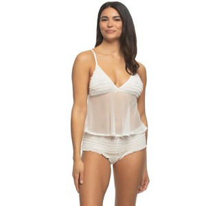 Veil Ruffle Cami and Rumba Panty 2-Piece Set - 1 of 3