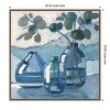 Amanti Art Eucalyptus in Blue Glassware by Sue Riger Framed Canvas Wall Art - 4 of 4