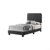 Sapphtopaz Modern Twin Size Bed Frame with Headboard Upholstered Platform Bed with Slat Support for Bedroom, Apartment, Hotel - 4 of 4