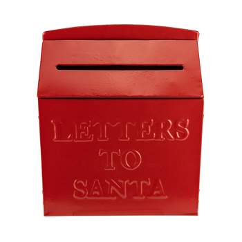 Northlight 11.75" Letters to Santa Red Mail Box Christmas Wall Hanging