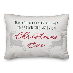 Creative Products Look to the Skies on Christmas Eve 20 x 14 Spun Poly Pillow - 1 of 3