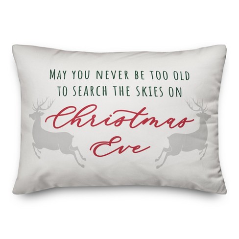 Creative Products Look to the Skies on Christmas Eve 20 x 14 Spun Poly Pillow - image 1 of 3