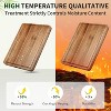 20"x15" Acacia Wood Cutting Board, Extra Large Cutting Board with Grip Handles and Juice Grooves, 1.3" Thick, Durable, Reversible, Knife Friendly - 3 of 4
