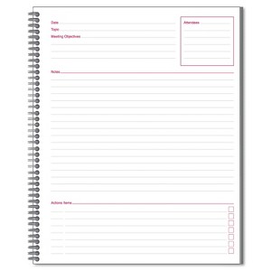 Cambridge 1-Subject Professional Notebooks 8.88" x 11" Wide Ruled 80 Sheets Black (06132) - 1 of 4
