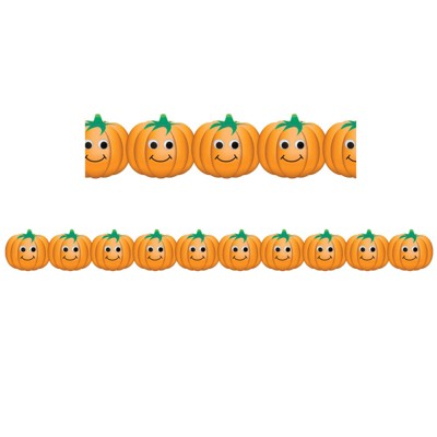 Hygloss Happy Pumpkins Border, 12 Strips/36 Feet (Pack of 6)