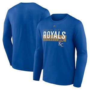 MLB Kansas City Royals Men's Long Sleeve Core T-Shirt - 1 of 3