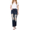 Women's Heavy Destroyed Straight Leg Jeans - Judy Blue - 4 of 4