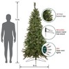 Northlight Real Touch™️ Pre-Lit Slim Canyon Pine Artificial Half Wall Christmas Tree - 7.5' - Clear Lights - 3 of 4
