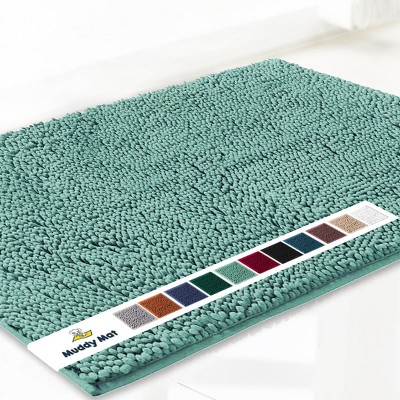 Muddy Mat Highly Absorbent  Soft Chenille Door Mat and Pet Rug Non Slip Thick Washable Area and Bath Mat for Indoor and Outdoor