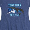 Girls' - How to Train Your Dragon - Together We Fly Fit & Flair Cap Sleeve Graphic Dress - 2 of 3