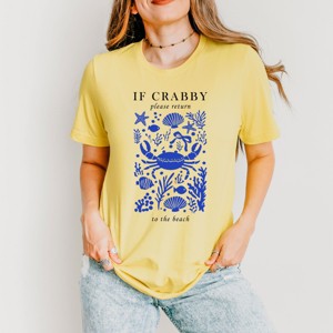 Simply Sage Market If Crabby Please Return Collage Short Sleeve Tee - 1 of 4