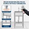 Freestanding Stainless Steel Utility Sink - Complete with Faucet & Swivel Spout for Garage and Laundry Room - 4 of 4