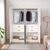 Manhattan Comfort Set of 2 Lee 2 Door Wardrobe Closets - 3 of 4