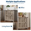 2 Drawer Farmhouse File Cabinet,30" Wood Lateral Filing Cabinet,Drawer storage cabinets, bedside tables with Hanging File Folders for Home Office - 4 of 4