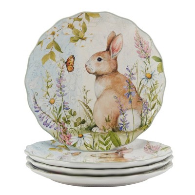 Certified International (Set of 4) 11" Easter Meadow Dinner Plates