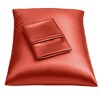 BLISSFORD Satin Pillowcase with Zipper, Satin Pillow Cases 2 Pack, Silk Pillow Cover - 2 of 4