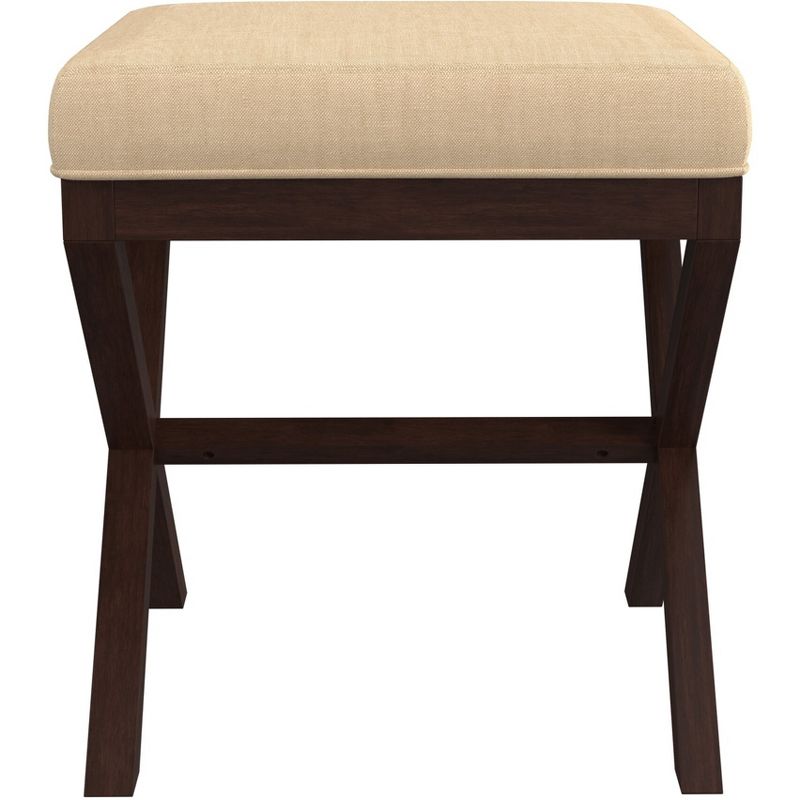18.5&#34; Morgan Backless Upholstered Wood Vanity Stool Golden Beige - Hillsdale Furniture, 5 of 16