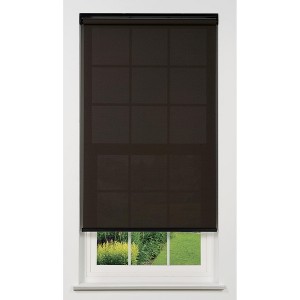Linen Avenue Cordless 5% Solar Screen Standard Roller Shade, Shadow and Coffee (Arrives 1/4" Narrower) - 1 of 4