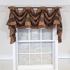 RLF Home 100% PolyesterPascal 3-S Victory Swag Unlined Windows Tab Top Valance 60" x 25"  Brown - 2 of 4