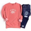 Simply Sage Market Embroidered Hawaii Flower Garment Dyed Sweatshirt - 3 of 4