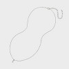 Sterling Silver Small Polished Initial Pendant Necklace - A New Day™ Silver - 3 of 4