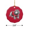 GardnerWebb University Primary Logo Porcelain Scalloped Holiday Christmas Tree Ornament  2.8" (7.1 cm) - 3 of 4