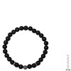 Steeltime sterling silver and black lava beaded stretch bracelet - 3 of 3