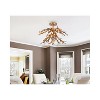 Elegant Lighting Priscilla 23 inch flush mount in gold leaf - 2 of 4