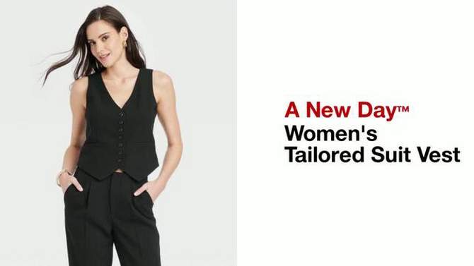 Women&#39;s Tailored Suit Vest - A New Day&#8482;, 2 of 11, play video