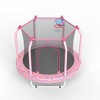 KWPZQEB 55" Trampoline Indoor/Outdoor for Kids, Toddler Baby Trampoline With Basketball Hoop & Safety Enclosure, Gifts for Boy and Girl - 4 of 4