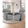Recliner Chair, PU Leather Reclining Sofa with Lumbar Support,Home Theater Seating with Padded Seat Backrest, Comfy Lounge Chair for Living Room - 3 of 4