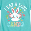 Girls' - Instant Message - I Eat Alotl Candy Fitted Short Sleeve Graphic T-Shirt - 2 of 4