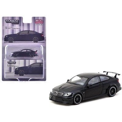Mercedes-Benz C 63 AMG Coupe Black Series Matt Black "Global64" Series 1/64 Diecast Model by Tarmac Works