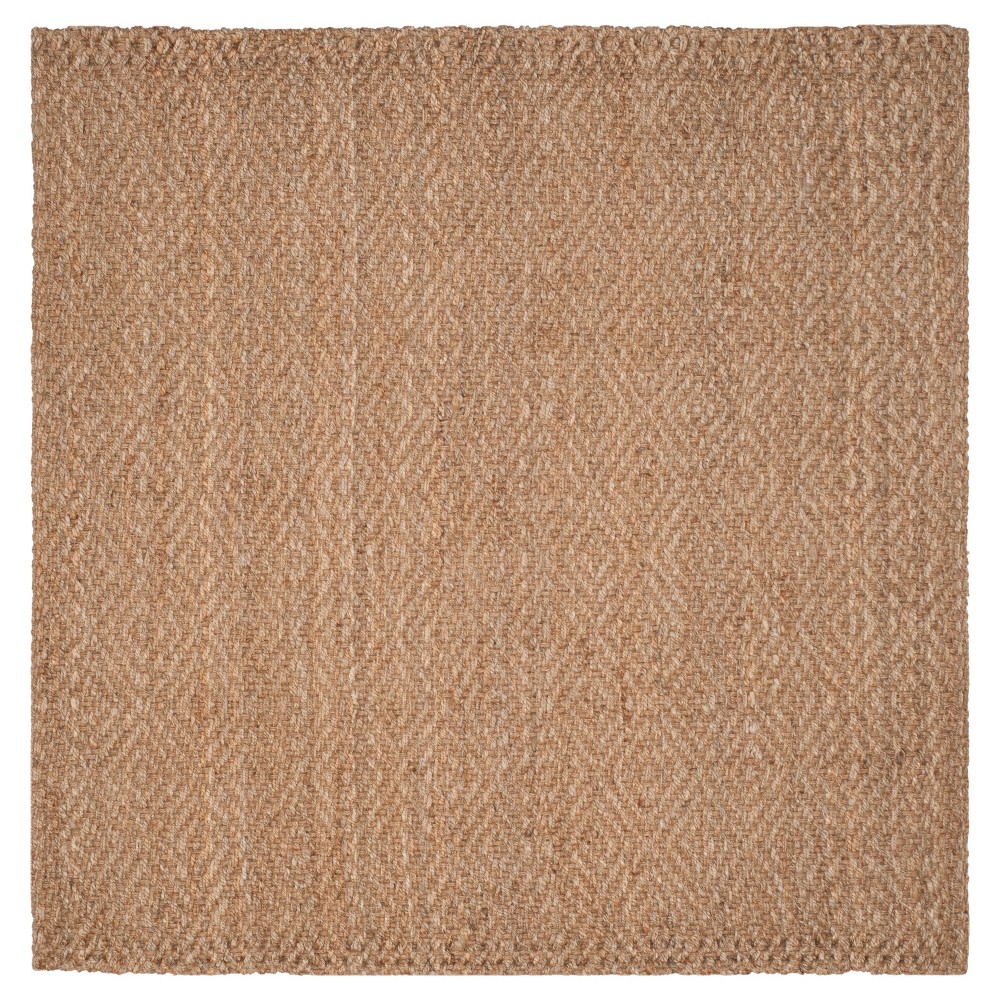 7'x7' Square Crista Geometric Woven Area Rug Natural - Safavieh