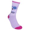 PickleBall Champ Socks: Laugh Track Colorful Crew for Adults, Cotton & Polyester, Machine Washable, Multicolored - 4 of 4