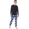 Seven Times Six The Simpsons Mens' Homer Sprinkles Donuts Sleep Pajama Jogger Pants Blue - 3 of 4