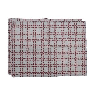 Unique Bargains Christmas Place Mats Red Snowflake Linen Red White 13"x17.7" 2 Pcs - 1 of 4