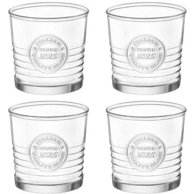 Bormioli Rocco Florian DOF Whisky Glasses, Set of 4 - Clear - 12.6 oz.