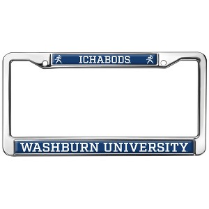 Washburn University Mascot Full Size Standard License Plate Metal Frame - 1 of 4