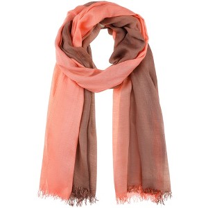 INSPIRE CHIC Women's Gradient Color Ombre Cotton Linen Soft Hijab Head Scarves 1Pc - 1 of 4